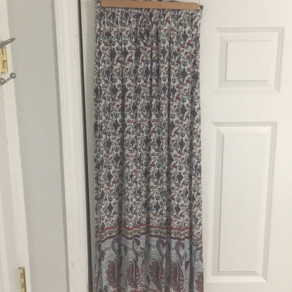 Zara colorful maxi skirt
